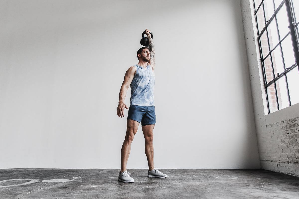 Nobull Tie-Dye Men's Tank Tops Blue | Australia (LW0716)